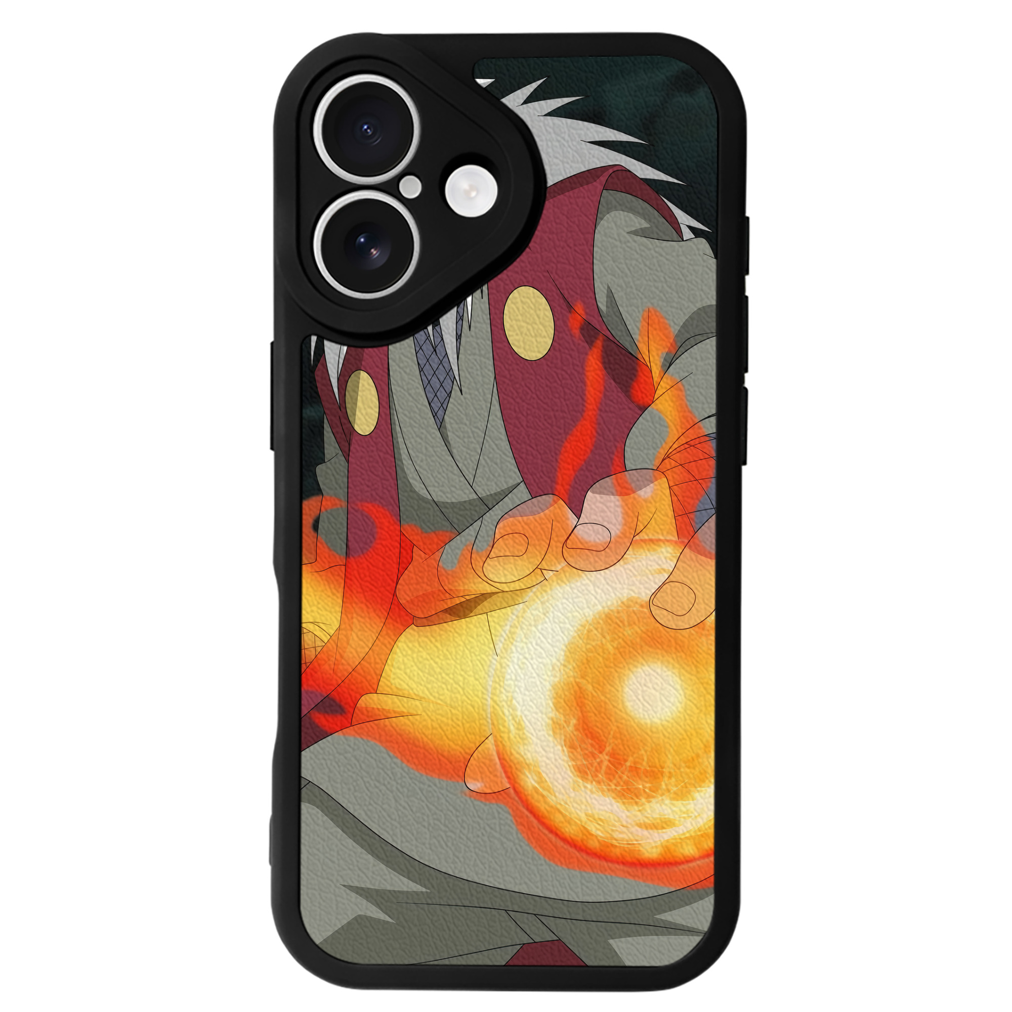 （画像用） NARUTO -ナルト- NARUTO -ナルト- 疾風伝 【iPhone 16シリーズ対応】シリコンスマホケース（レザー調） 材質：シリコン